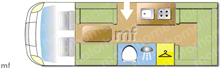 Bailey Adamo 75-4 DL, 2025 motorhome layout