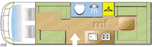 Bailey Adamo 75-4DL, 2025 motorhome layout