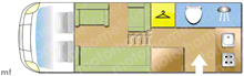 Benimar Tessoro 481 2018 Motorhome layout
